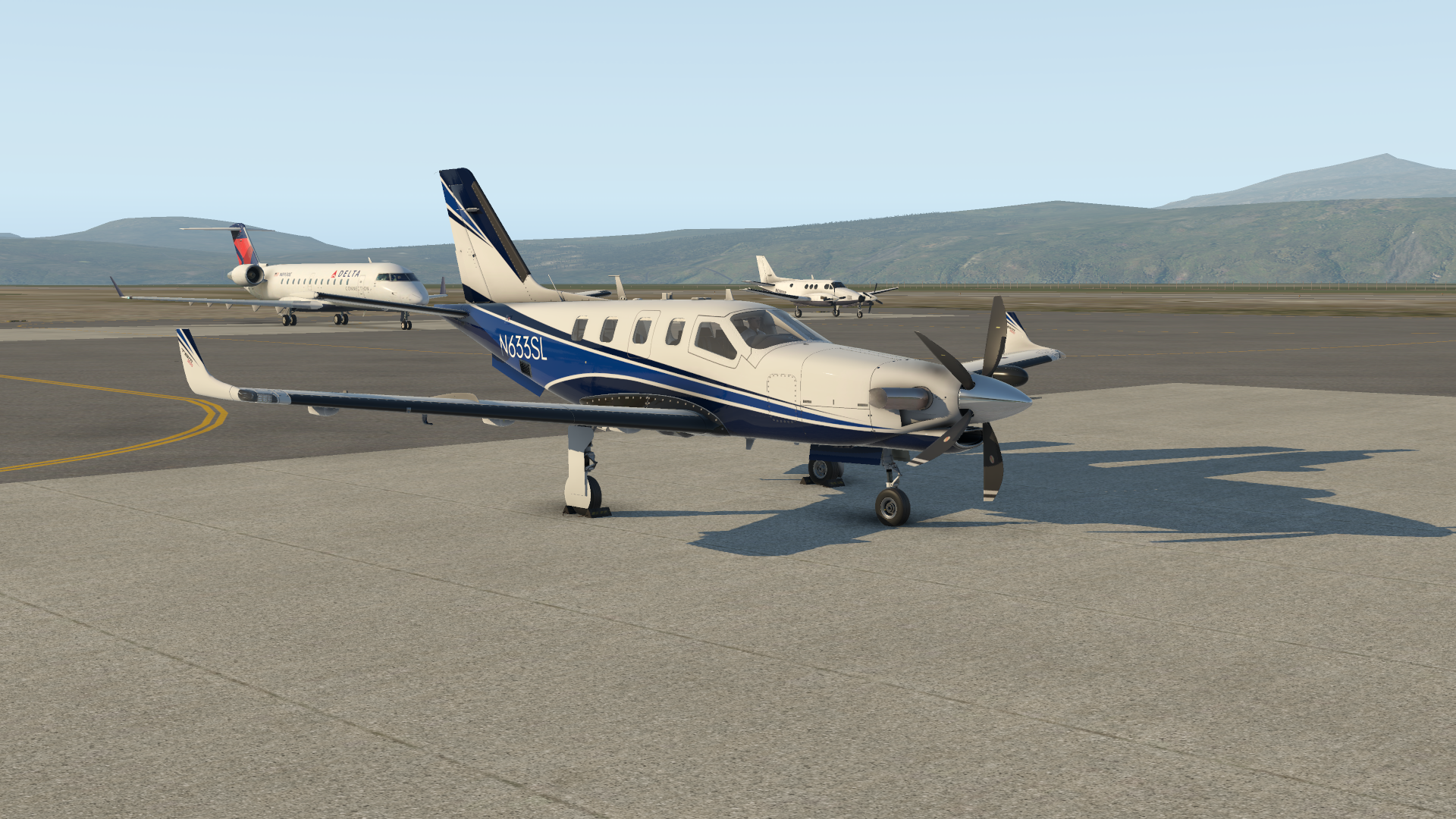 MEC-263 on the ramp @ BGBW after arrival from BIKF in a shiny new TBM-900. Love this aircraft. 